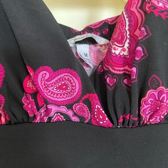 Pink Mini Dress with Floral Pattern - Picture 3 of 5